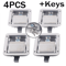 Heavy Duty Truck Tool Box Latch Set Stainless Paddle Locks With Keys Toolbox Lock Kit 7