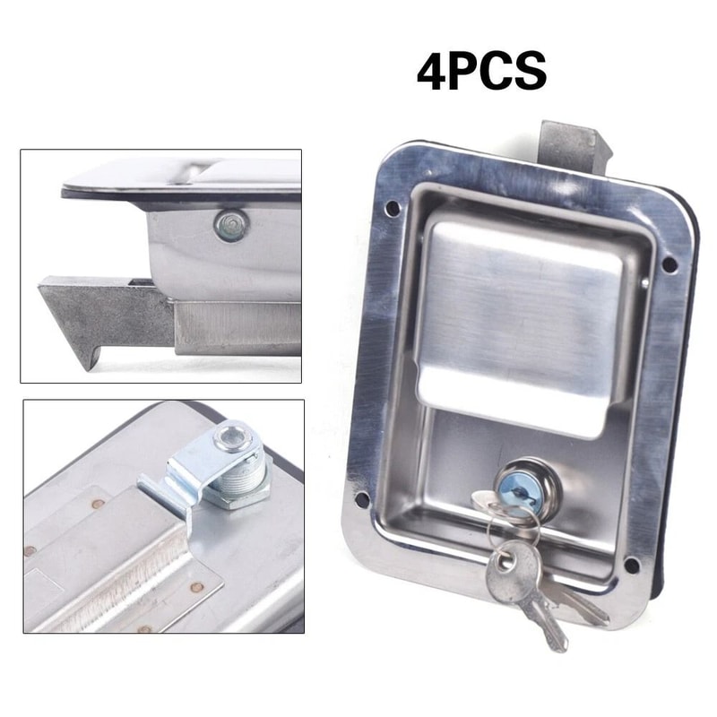 Heavy Duty Truck Tool Box Latch Set Stainless Paddle Locks With Keys Toolbox Lock Kit 10