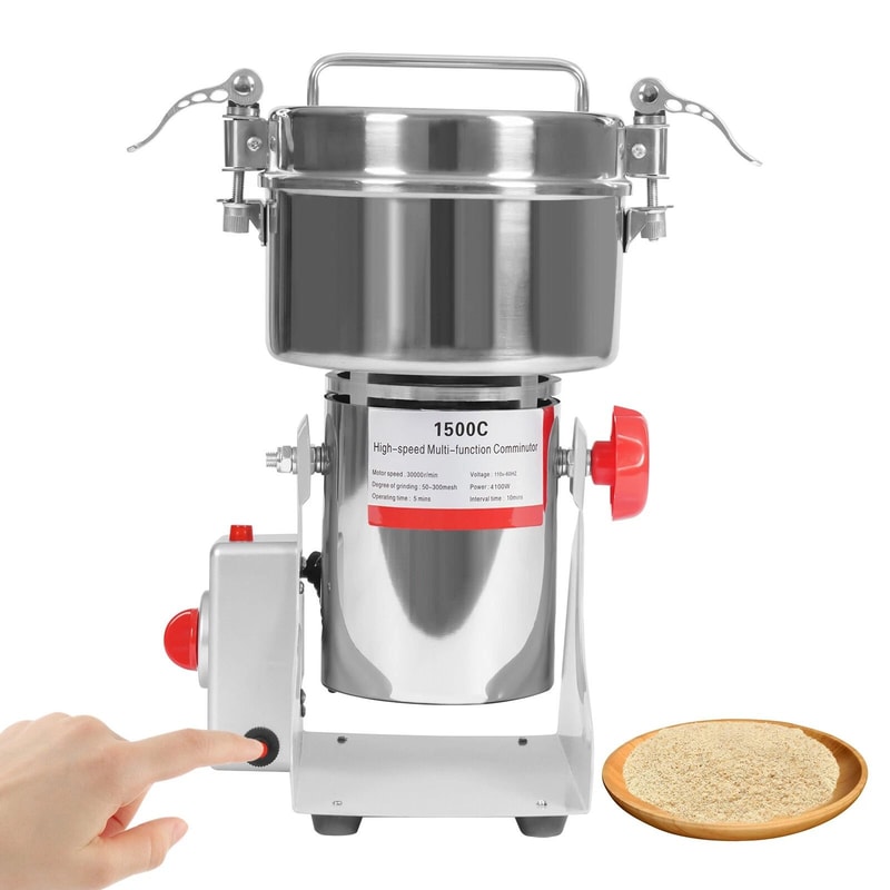 Premium High Speed Electric Grain Mill Stainless Steel Grain Grinder For Flour Beans 11