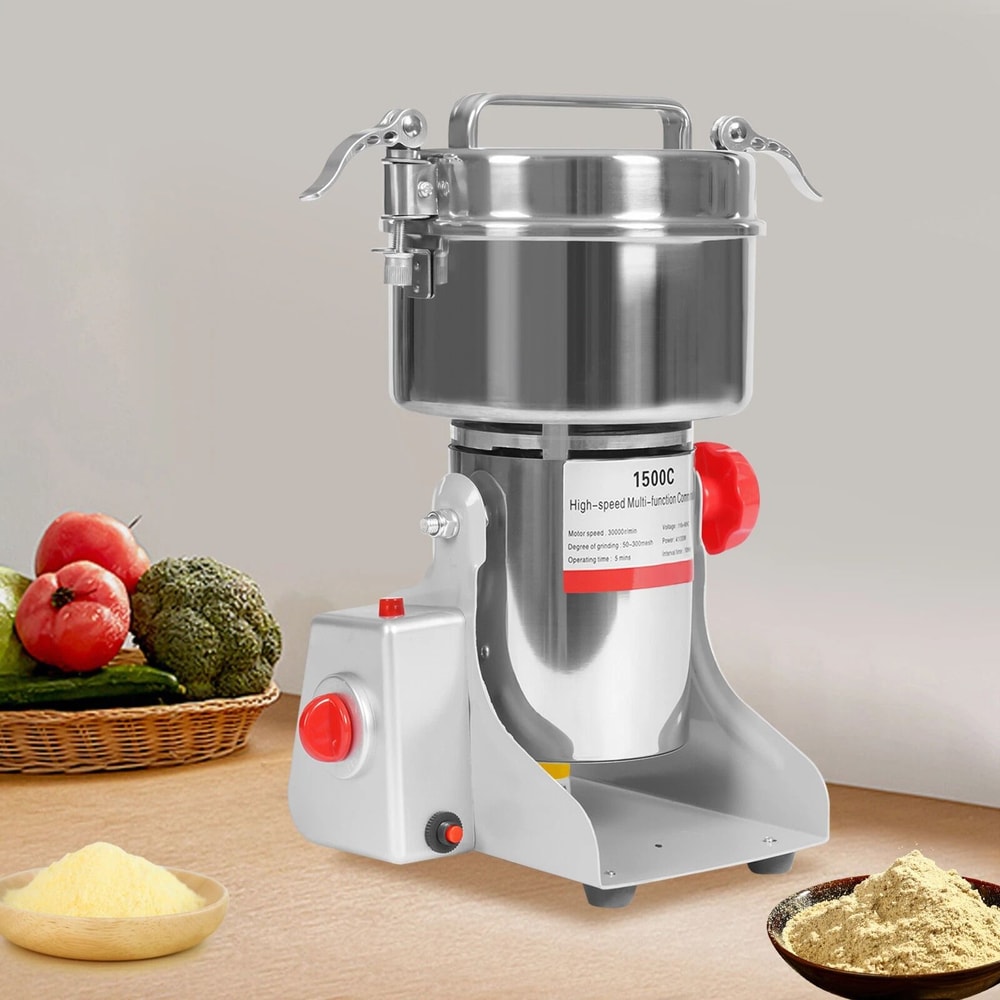 Premium High Speed Electric Grain Mill Stainless Steel Grain Grinder For Flour Beans 0