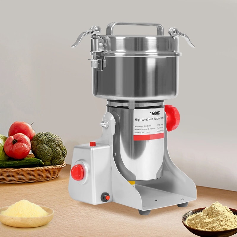 Premium High Speed Electric Grain Mill Stainless Steel Grain Grinder For Flour Beans 0
