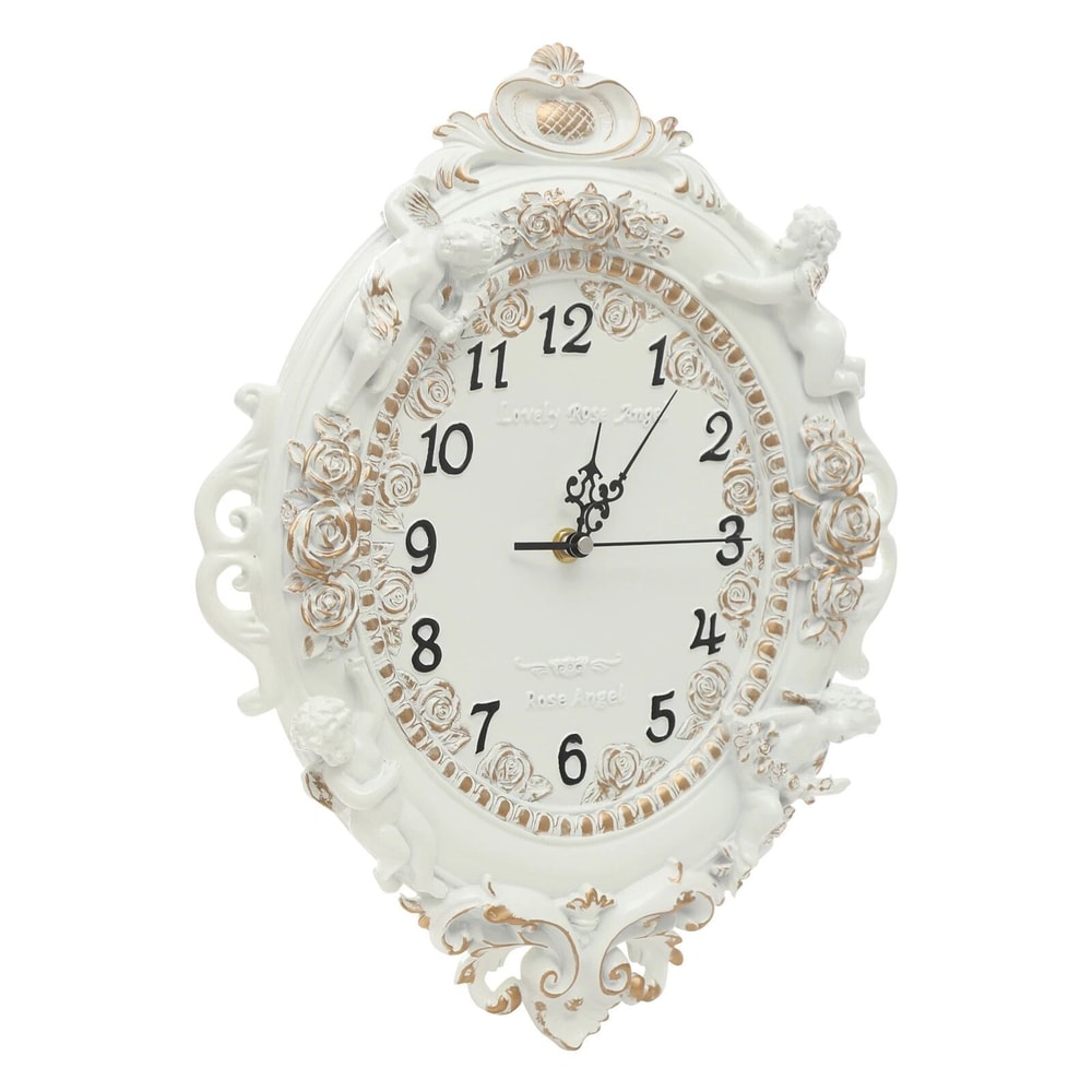 Classic European Style Wall Clock Elegant Easy Read Decor Wall Clock 8