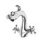 Antique Silver Dragon Bathroom Faucet Two Handle Decorative Sink Faucet For Vanity Powder Rooms 3