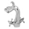 Antique Silver Dragon Bathroom Faucet Two Handle Decorative Sink Faucet For Vanity Powder Rooms 5