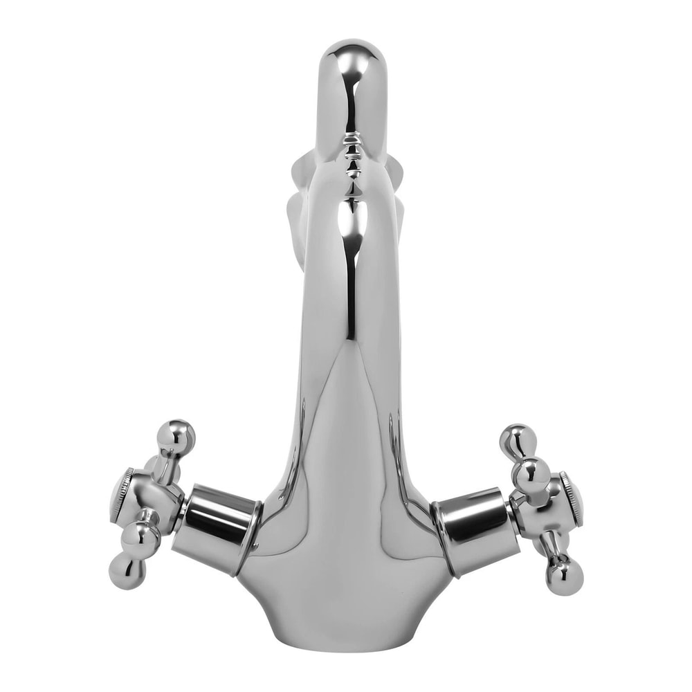 Antique Silver Dragon Bathroom Faucet Two Handle Decorative Sink Faucet For Vanity Powder Rooms 6
