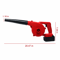 Portable Cordless Leaf Blower Workshop Dust Cleaner With Battery 4
