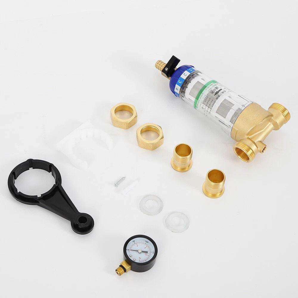 Premium Whole House Water Filter Reusable Spin Down Sediment Filter Pre Filter System 11