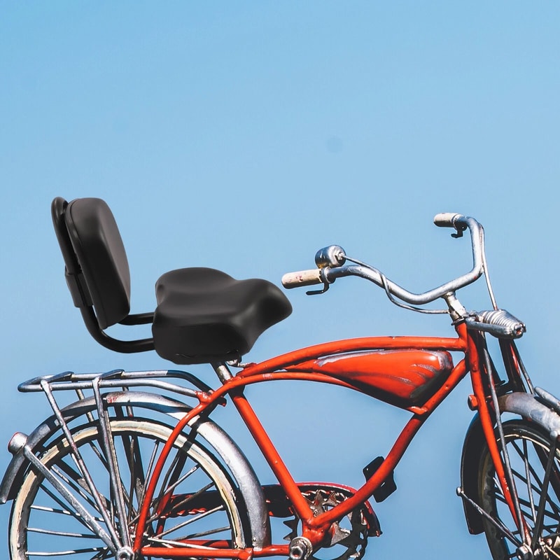 Comfort Plus Universal Wide Bicycle Seat With Adjustable Backrest Cruiser Tricycle Upgrade 1
