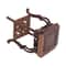 Premium Square Bonsai Display Stand Hand Carved Tree Root Wood 6
