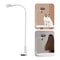 Premium Adjustable Rotating Hair Dryer Stand Hands Free Dryer Holder White 2