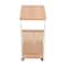 Mobile C Shaped Side Table With Wheels For Sofa Bed And Laptop Use 6