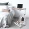 Adjustable Overbed Table With Wheels Rolling Bedside Tray Desk For Home Or Hospital 2