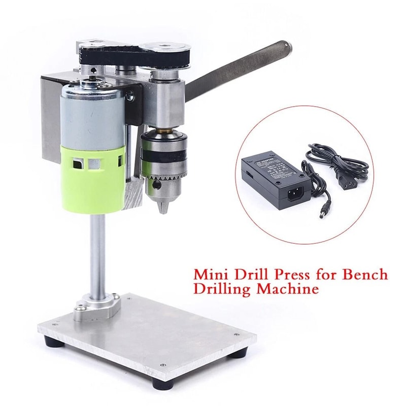 Mini Bench Drill Press With Variable Speed For Precision DIY Drilling 10