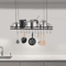Modern Black Ceiling Pot Rack With Hooks For Pots And Pans 3