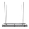 Modern Black Ceiling Pot Rack With Hooks For Pots And Pans 14