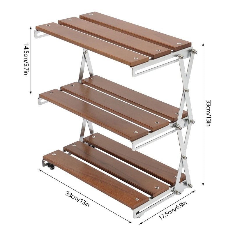 Portable Camping Kitchen Table With Storage Rack And Folding Outdoor Cook Station 5