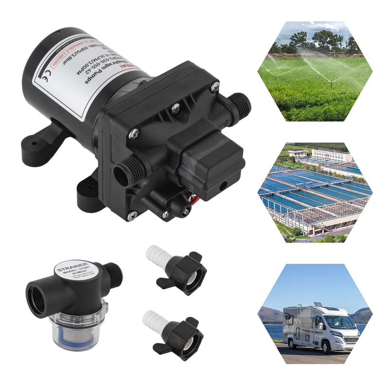 Self Priming RV Water Pump For Boats Campers And Fresh Water Systems 4