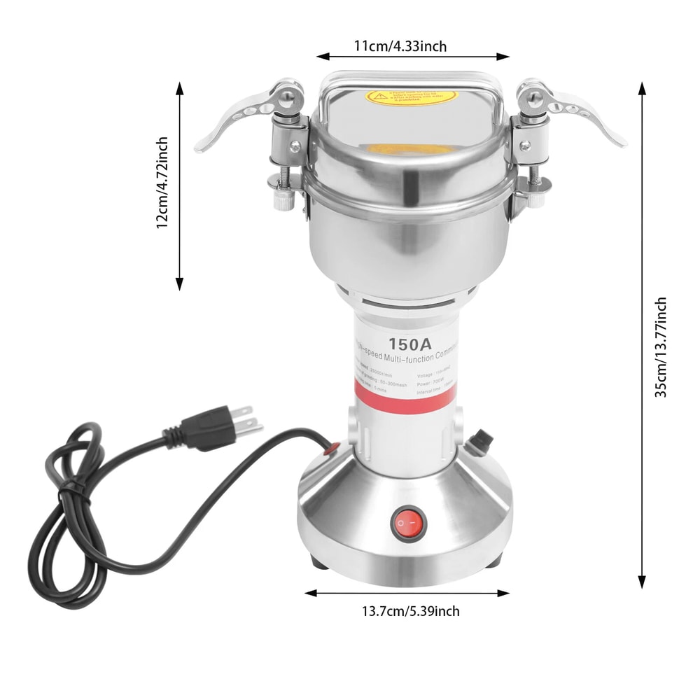 Electric Grain Mill Grinder Stainless Steel Spice And Powder Grinder Machine 13