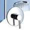 Wall Mount Shower Valve Single Handle Brass Hot And Cold Mixer Faucet 3