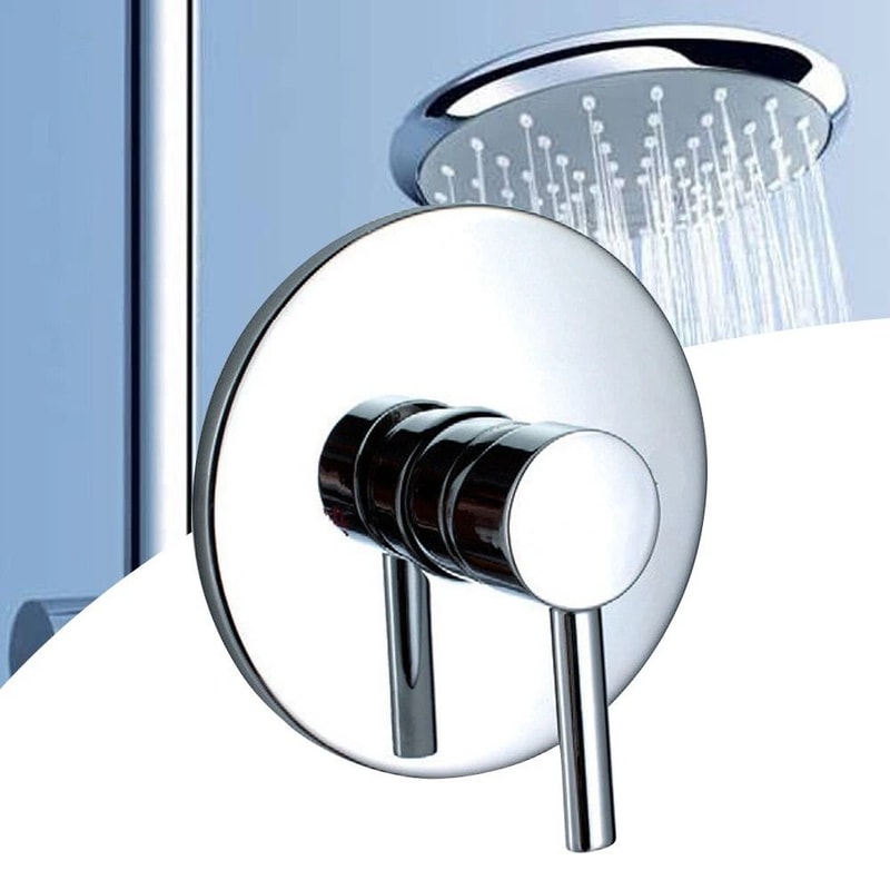 Wall Mount Shower Valve Single Handle Brass Hot And Cold Mixer Faucet 3