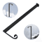 Adjustable Black Steel Railing Handrail For Steps Heavy Duty Metal Stair Handrail 4