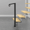 Adjustable Black Steel Railing Handrail For Steps Heavy Duty Metal Stair Handrail 1