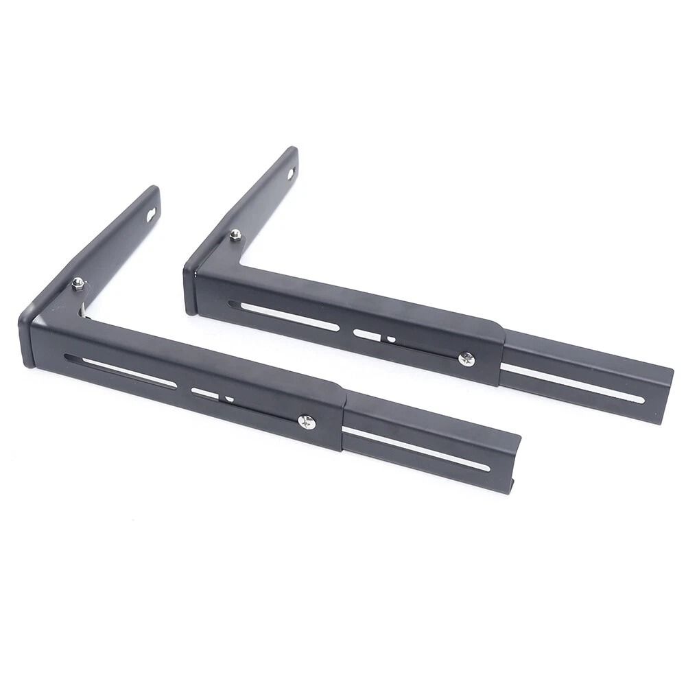 Heavy Duty Microwave Wall Mount Bracket Adjustable Stainless Steel Shelf Wall Mounted Rack 3