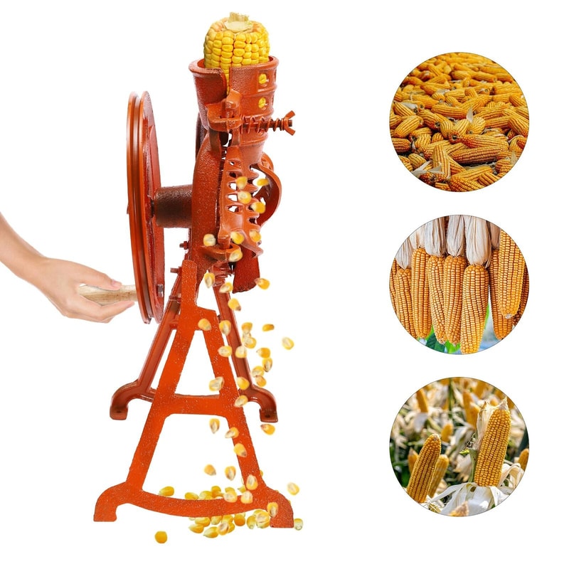 Heavy Duty Corn Thresher Corn Cob Sheller Handheld Manual Kernel Remover 1
