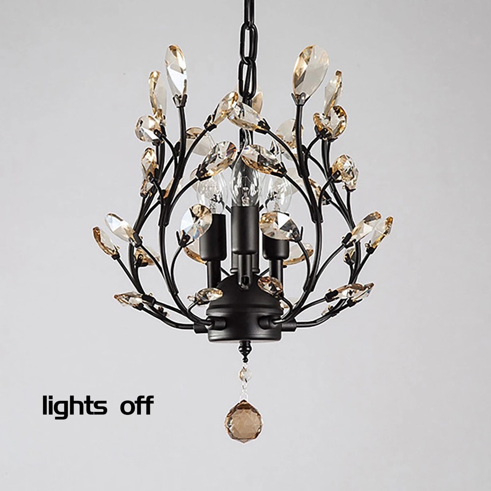 Vintage Crystal Chandelier Light Pendant Lamp For Kitchen Dining And Entryway 1