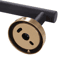 Matte Black And Gold Stainless Steel Bathroom Hardware Set Wall Mounted 10
