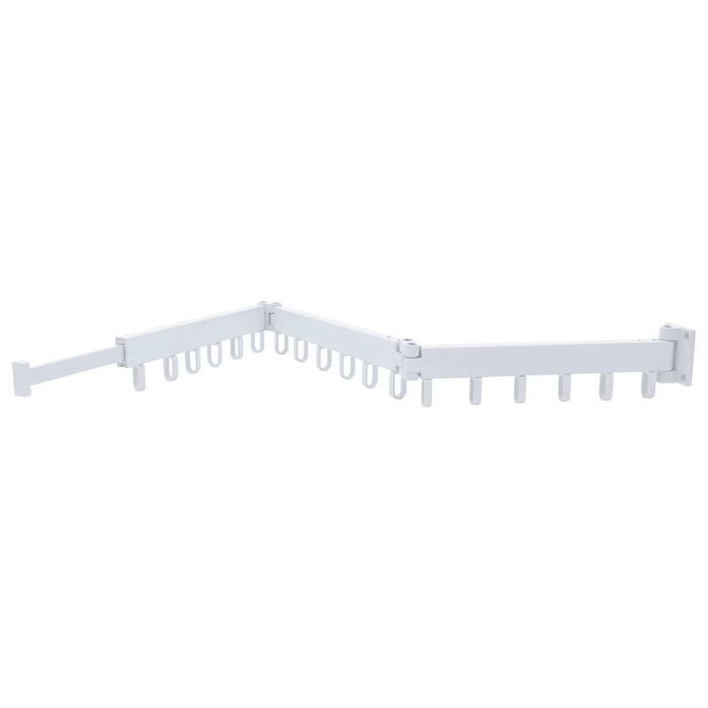 Wall Mounted Folding Clothes Drying Rack Retractable Space Saving Laundry Organizer 5