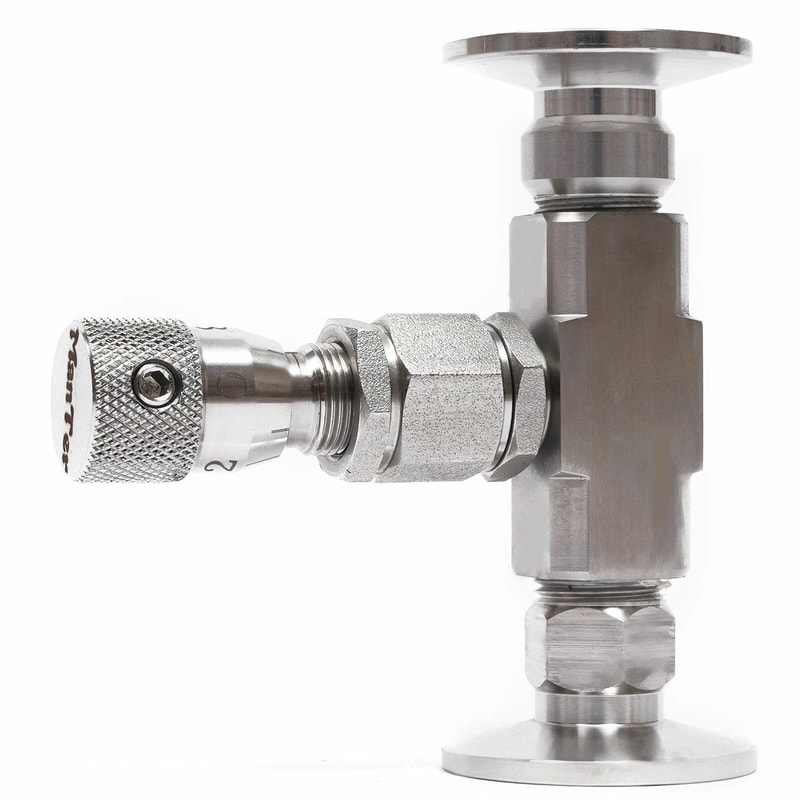 Stainless Steel High Vacuum Bellows Sealed Metering Control Valve 4
