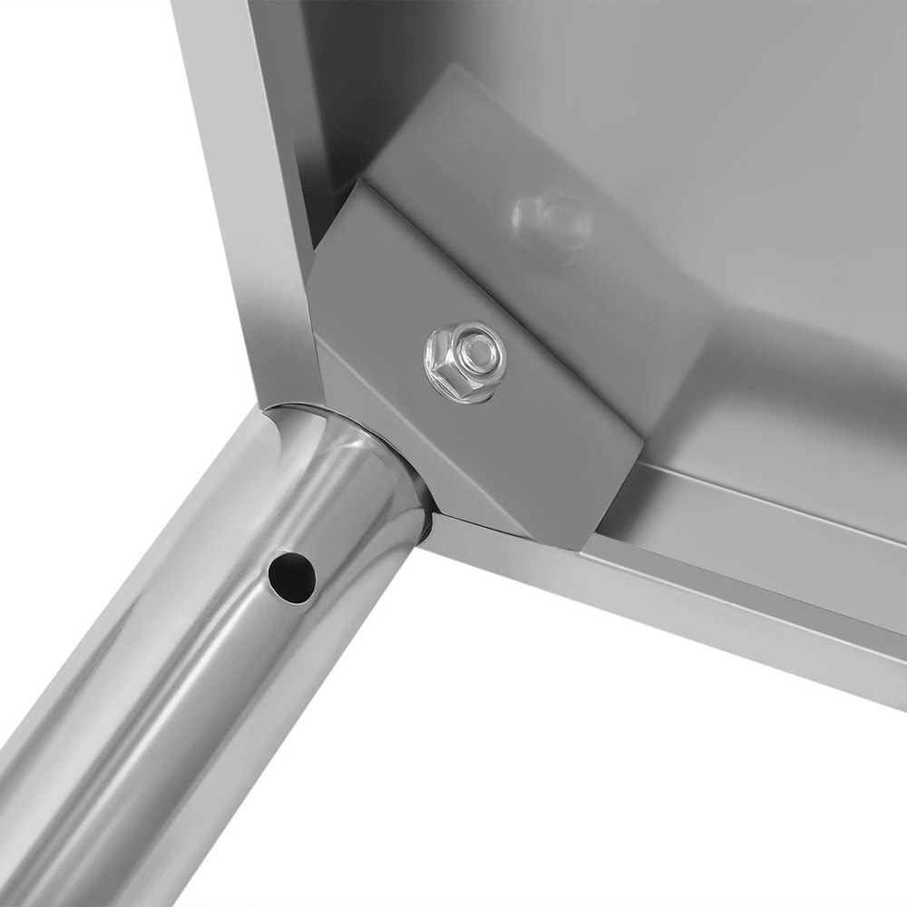 Stainless Steel Double Overshelf For Commercial Prep Table Kitchen Storage 5