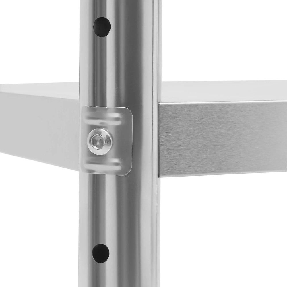 Stainless Steel Double Overshelf For Commercial Prep Table Kitchen Storage 7