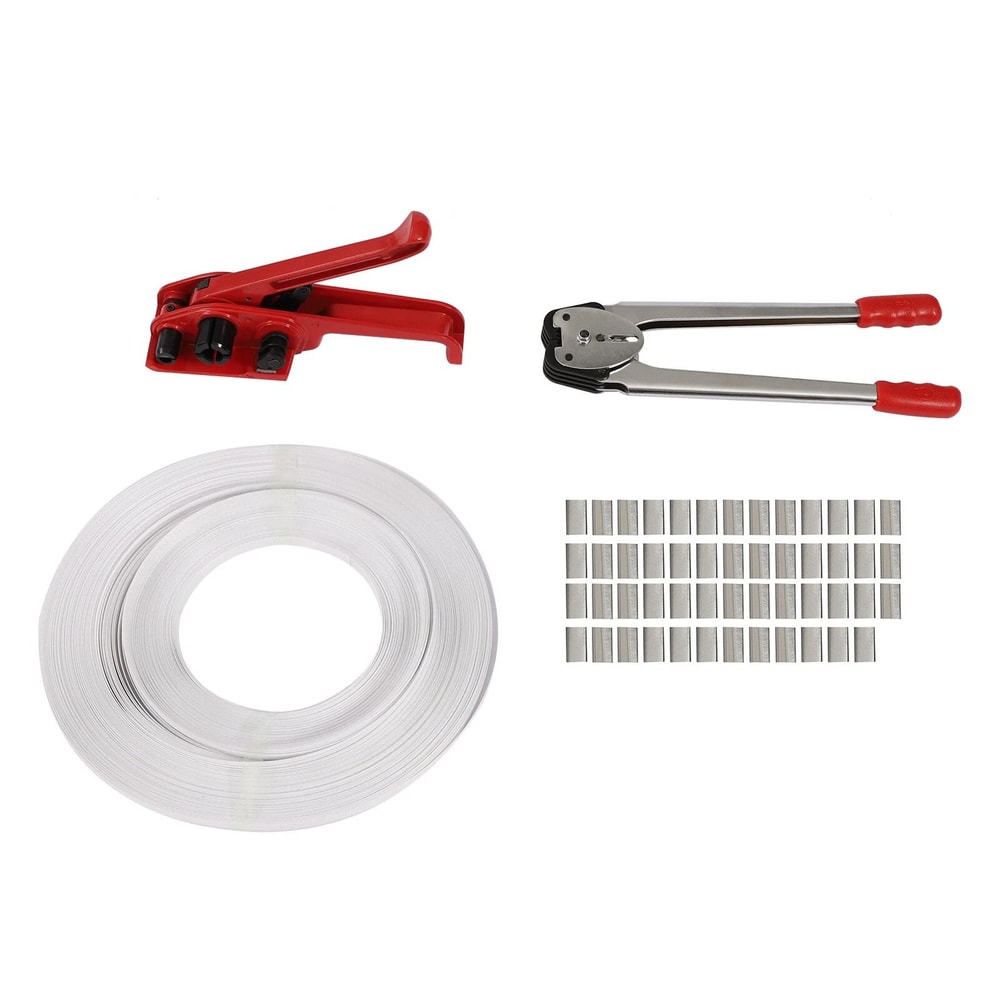 Heavy Duty Steel Strapping Kit With Banding Tool And Strapping Tensioner 8