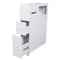 Slim Bathroom Storage Cabinet Floor Standing Narrow Toilet Organizer Shelf 10