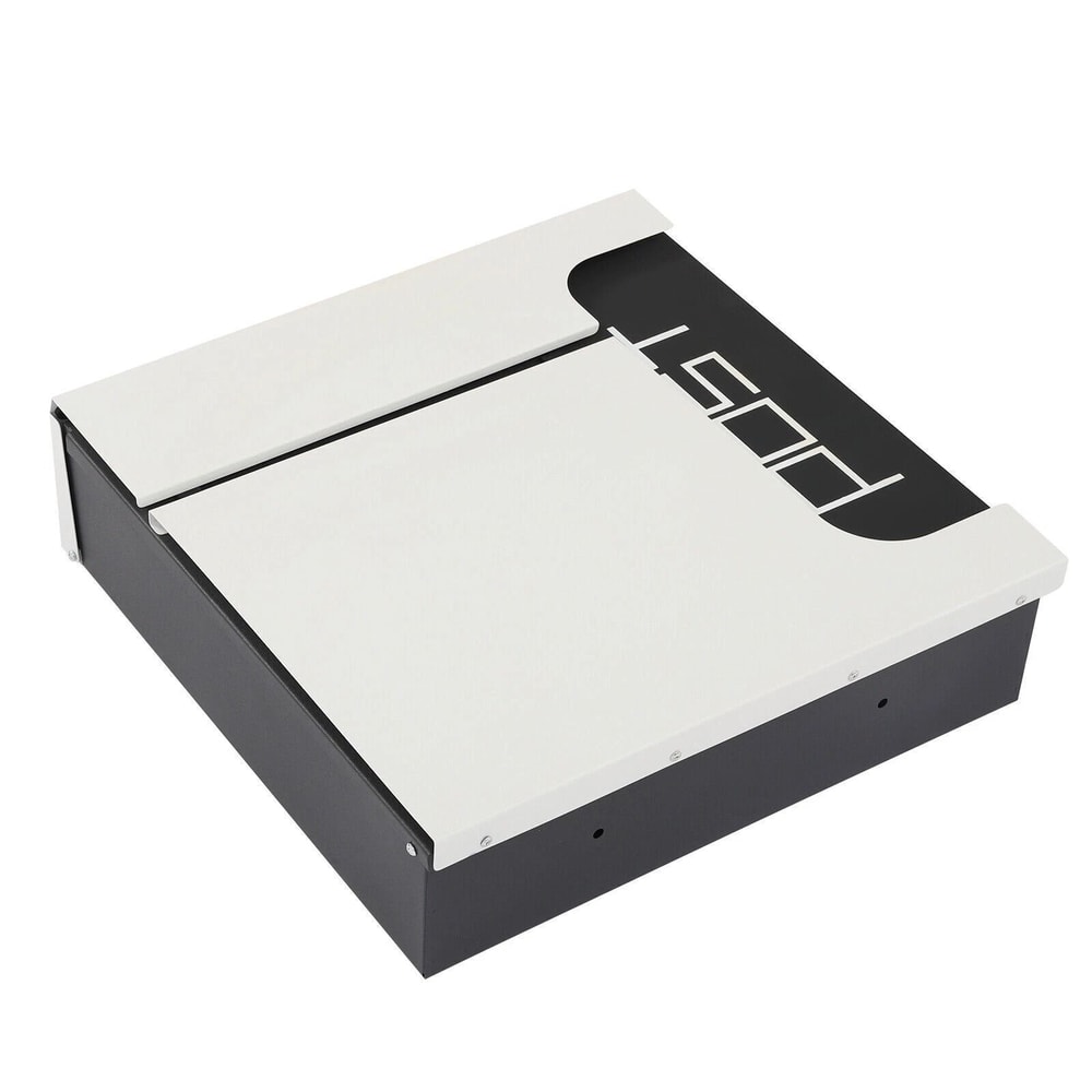 Lockable Stainless Steel Wall Mount Mailbox For Secure Outdoor Mail Storage 7