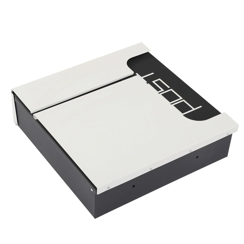 Lockable Stainless Steel Wall Mount Mailbox For Secure Outdoor Mail Storage 7