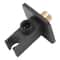 Matte Black Square Handheld Shower Head With Hose And Wall Connector 15