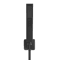 Matte Black Square Handheld Shower Head With Hose And Wall Connector 4