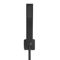 Matte Black Square Handheld Shower Head With Hose And Wall Connector 4