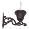 Cast Iron Farmhouse Wall Mounted Door Bell Vintage Decorative Outdoor Bell 13