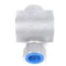 Stainless Steel Sight Flow Indicator With Plastic Impeller Water Flow Window 12
