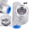 Stainless Steel Sight Flow Indicator With Plastic Impeller Water Flow Window 7