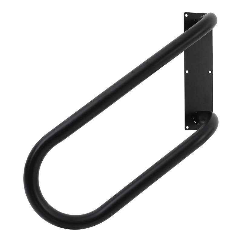 U Shaped Wall Mounted Grab Bar Stair Safety Handrail Left Side Step Support Handle 8