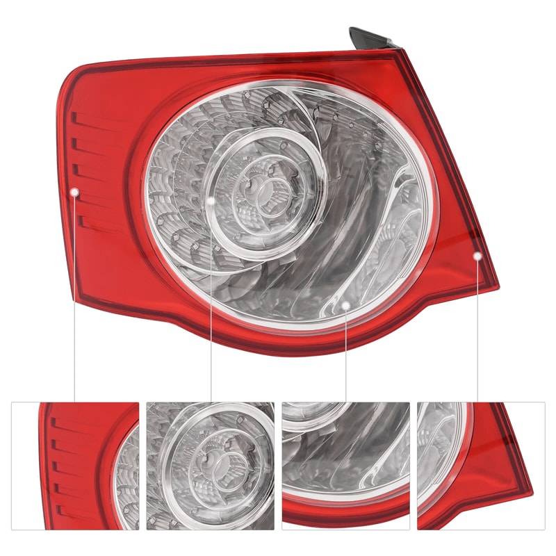 Passenger Side Tail Light LED Rear Lamp Assembly For VW Jetta Tail Light Mk Replacement 3