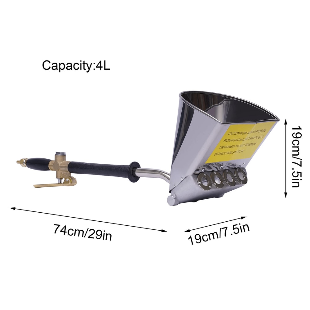 Jet Air Stucco Hopper Sprayer For Cement Texture And Wall Coating Application 11