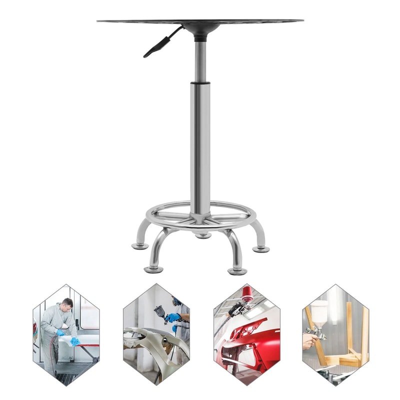 Rotating Stainless Steel Spray Paint Rack And Drying Stand For Hobby And Model Painting 6