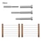 Stainless Steel Cable Railing Hardware Kit For Wire Rope Deck Systems 13