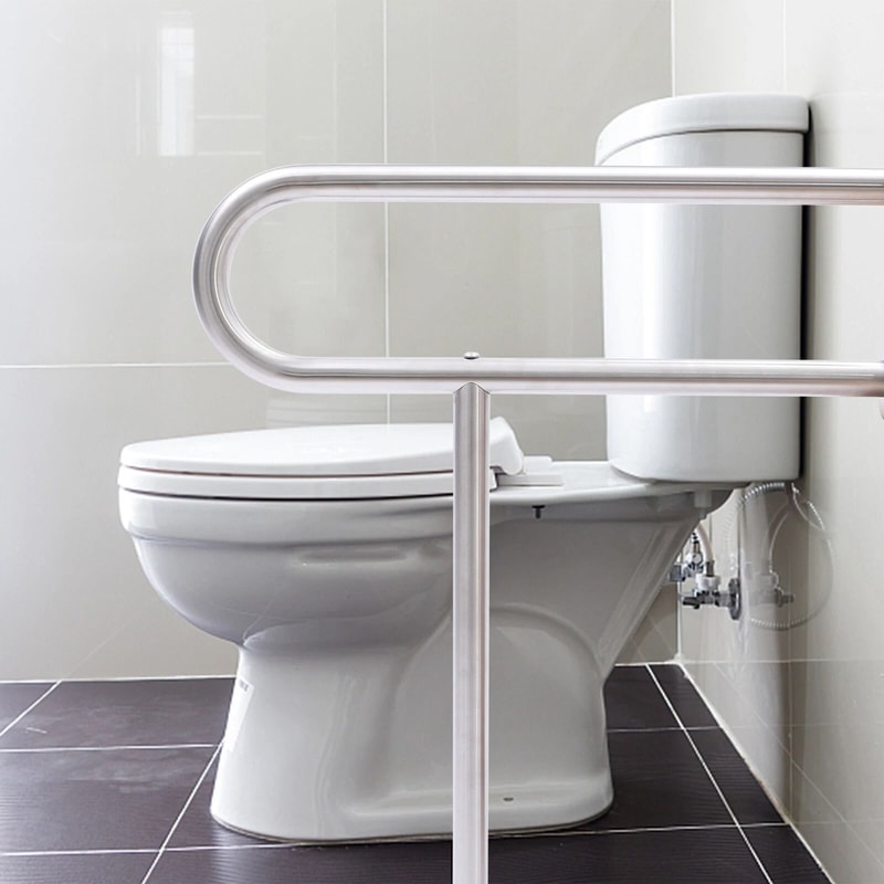 Bathroom Grab Bars For Seniors Toilet Safety Rail Handicap Support Handle 0